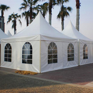 5x5 PVC tarpaulin PVC pagoda frame tent easy dismantle pagoda tent canopy for sale supplier Guangzhou