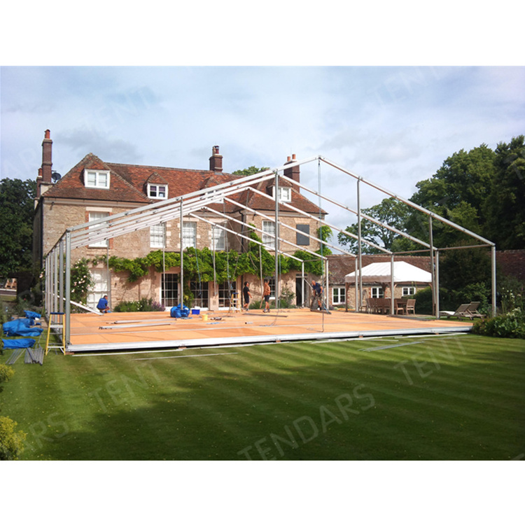 Movable heavy duty metal structure aluminium frame building big clear top temporary marquee tent for party show