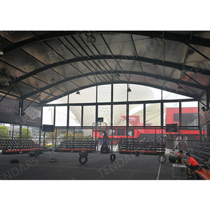 Waterproof outdoor permanent metal structure sport event marquee tent basketball court shelter for sport arena