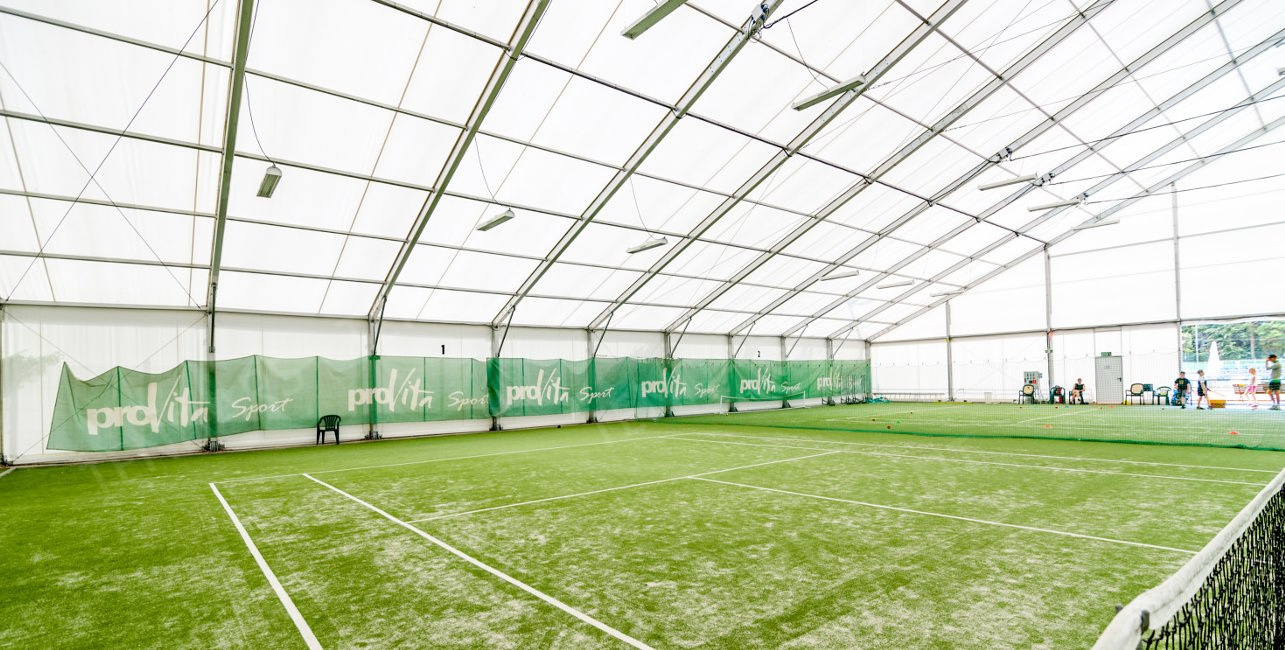 Large clear span outdoor frame structure tennis court building padel court arena shelter tent top cover