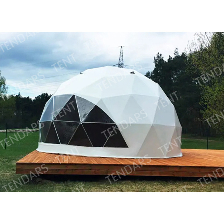 Factory Supply Outdoor Luxury Geodesic Glamping Clear Dome House Tent Building Domes Kit With Low Price