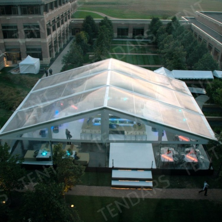 temporary 20x40 clear roof top tent clear wall marquee event tent for outdoor event party