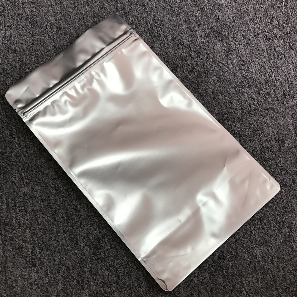 Custom 3 side seal flat triple laminated aluminum foil bag Snack Packing Bag