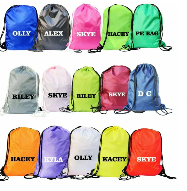 OEM ODM Drawstring Backpacks Novation Shopping Bag Polyester Waterproof Rucksack Mochila Escolar Casual Sports Draw String Bags