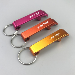 Customized Metal Aluminum Beer Custom Keychain Bottle Opener With Your Logo