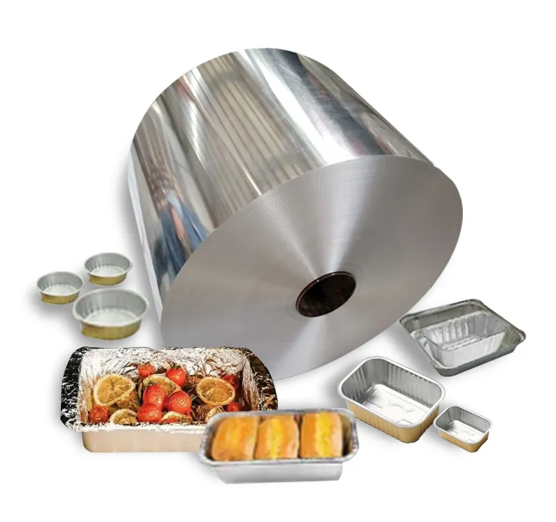 Aluminum Foil 3003 H Jumbo Coil for Disposable Tin Foil Pans 48/50/70 THicknesses