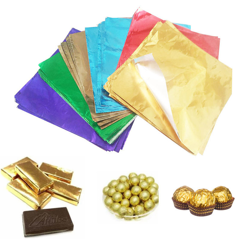 Colorful Aluminum Foil Embossed Candy Foil Wrapper Christmas foil chocolate Wrapping Paper