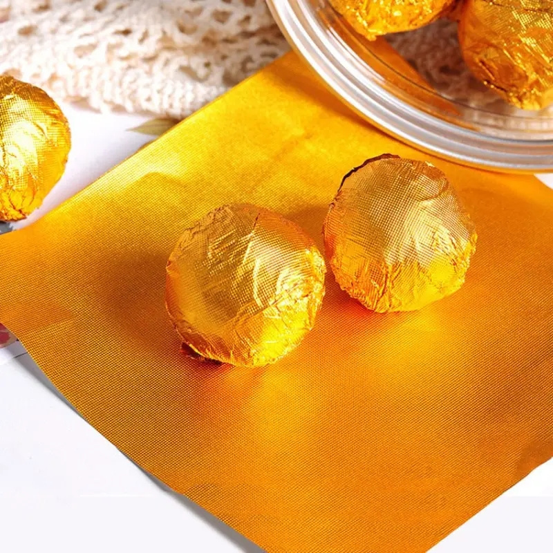 Food grade golden aluminium foil for chocolate wrapping tin foil paper