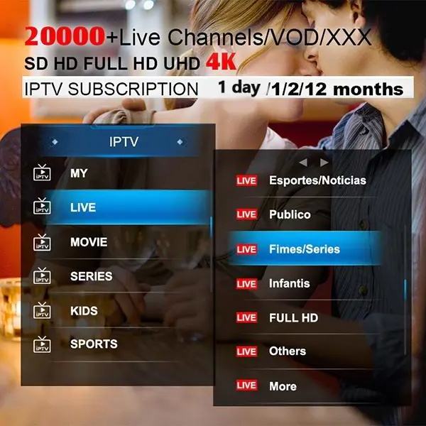 4k iptv smarters tv channels Free Test Code M3u fire stick iptv a live tv with TV Box