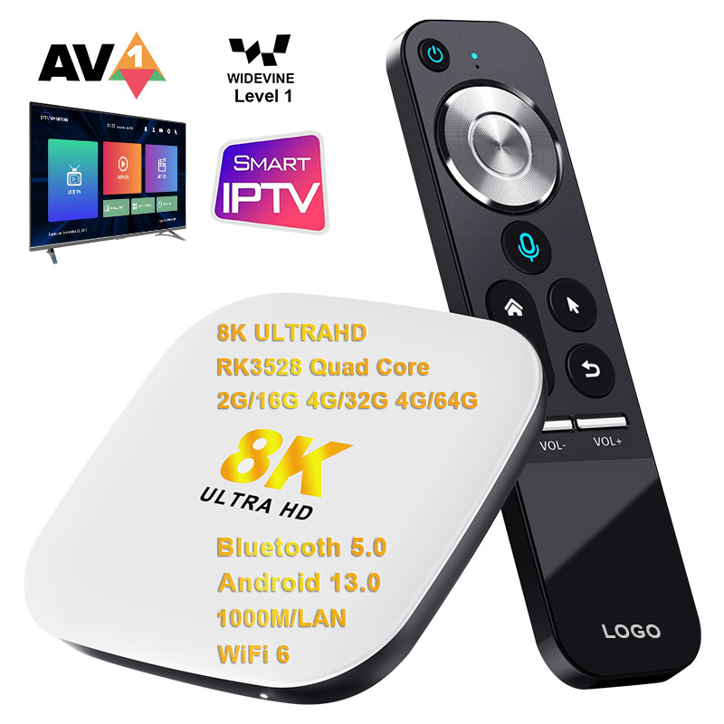 Quad Core RK3528 Streaming Device Set Ram 16gb Rom 4K 8K Smart Android TV Box Top Box TV BOX Android 13 Dual Wifi 6 BT 5.0 2gb