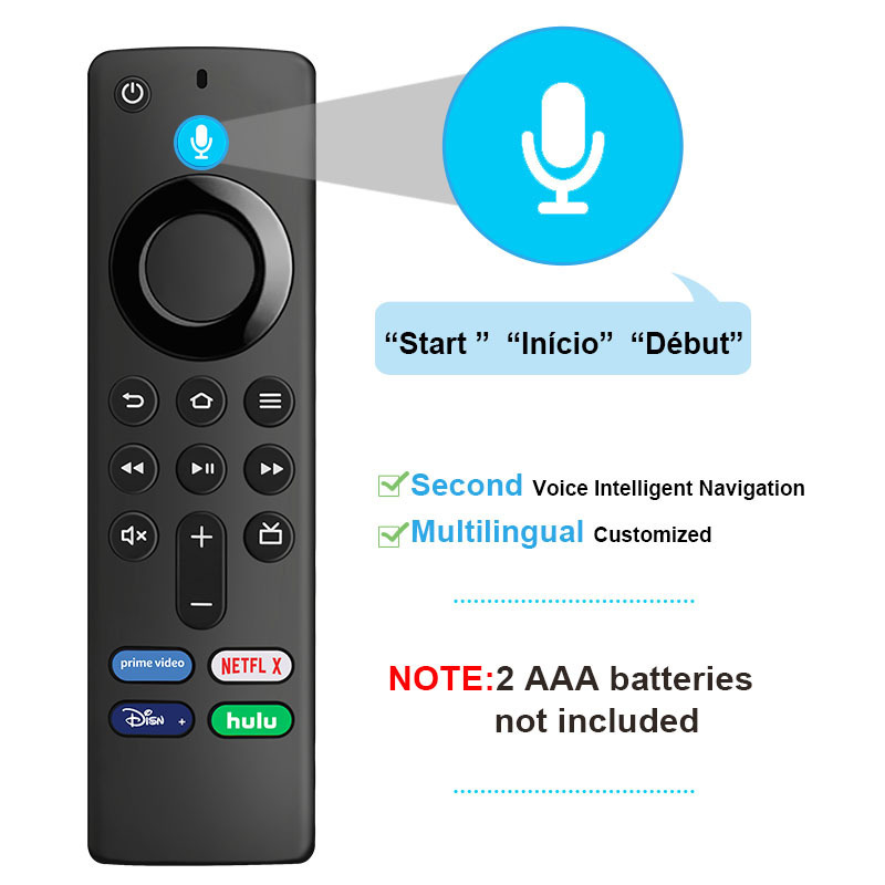 Wireless RC Universal TV Remote Control Smart Remote Control with 3rd Gen Alexa Voice Bluetooth