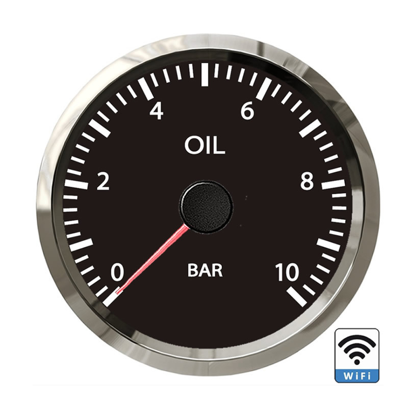 12/24V DC Volt Meter 52mm wifi Oil Pressure Gauge