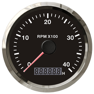 Diesel Engine Tachometer 85mm VDO Gauge Car Motorcycle Truck Tachometer RPM Meter with Hour Meter