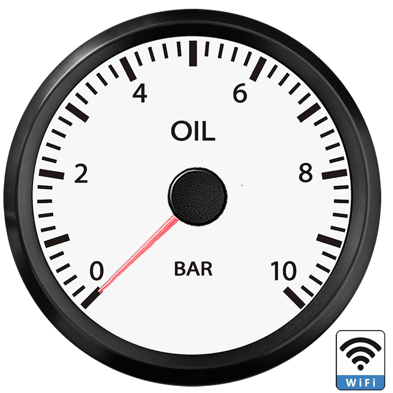 12/24V DC Volt Meter 52mm wifi Oil Pressure Gauge