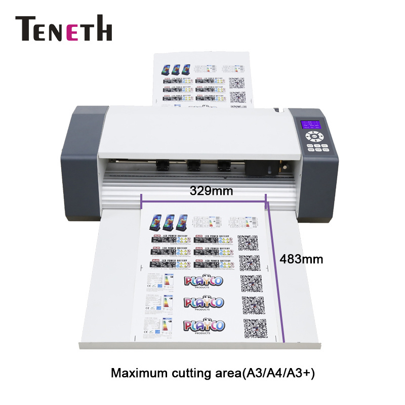 Teneth hot seller die cut machine / sheet to sheet label cutter /A3 A4 paper cutter