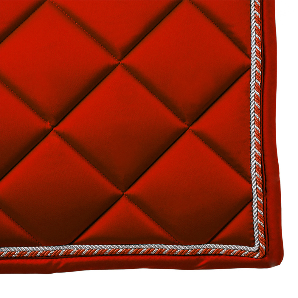 Equine Wholesale Equestrian Supplier Customize Horse Saddle Blanket High Quality Horse Tack Satin DR Saddle Pads Horse Racing