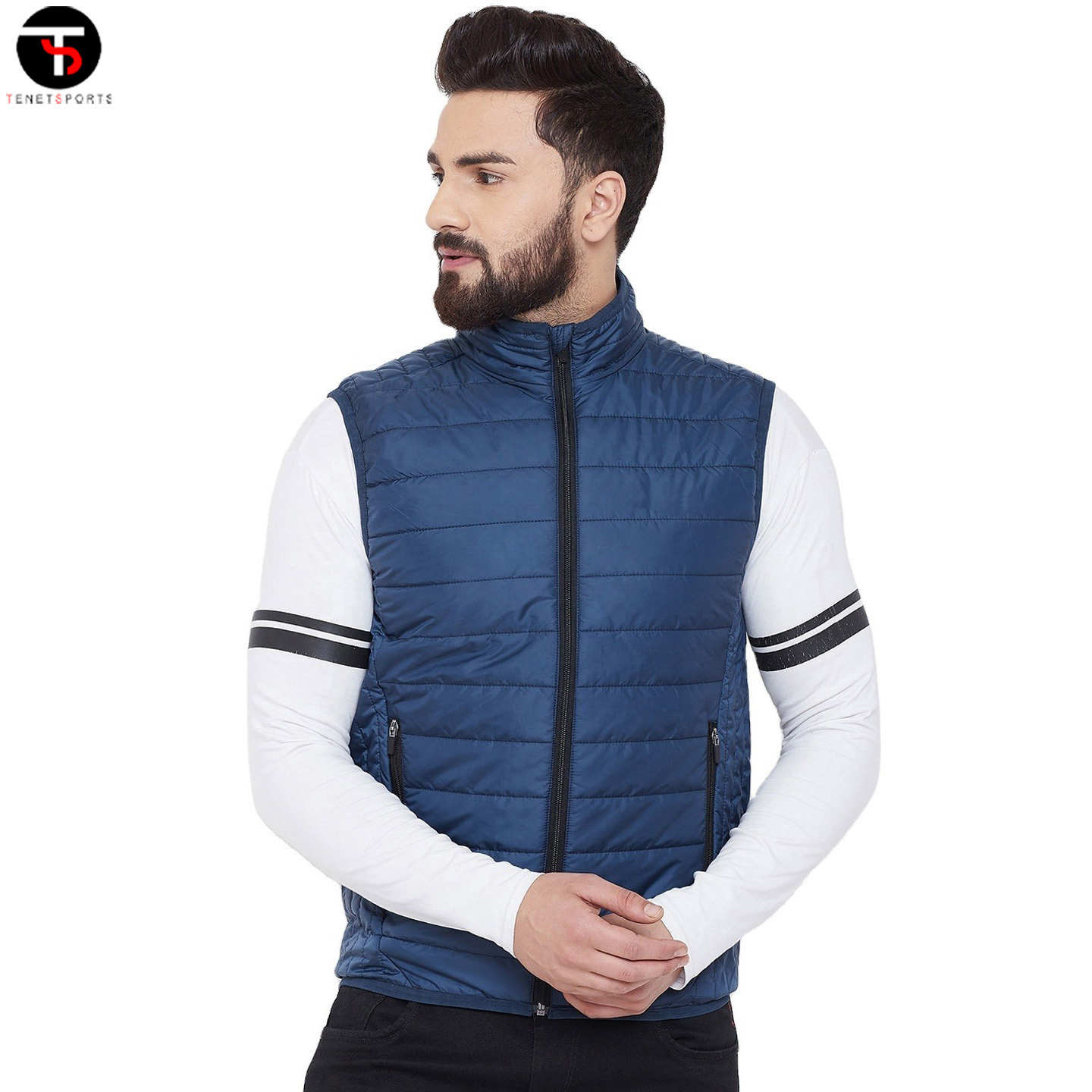 Top Quality Low Price Latest Design Hot Selling Vest Material Polyester / Nylon Winter Wears Half Sleeve Vest Latest Style