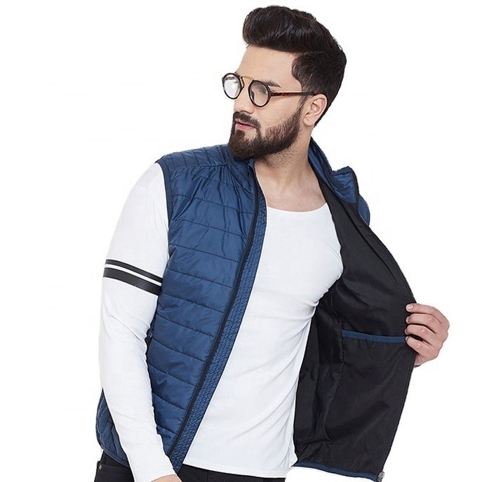 Top Quality Low Price Latest Design Hot Selling Vest Material Polyester / Nylon Winter Wears Half Sleeve Vest Latest Style