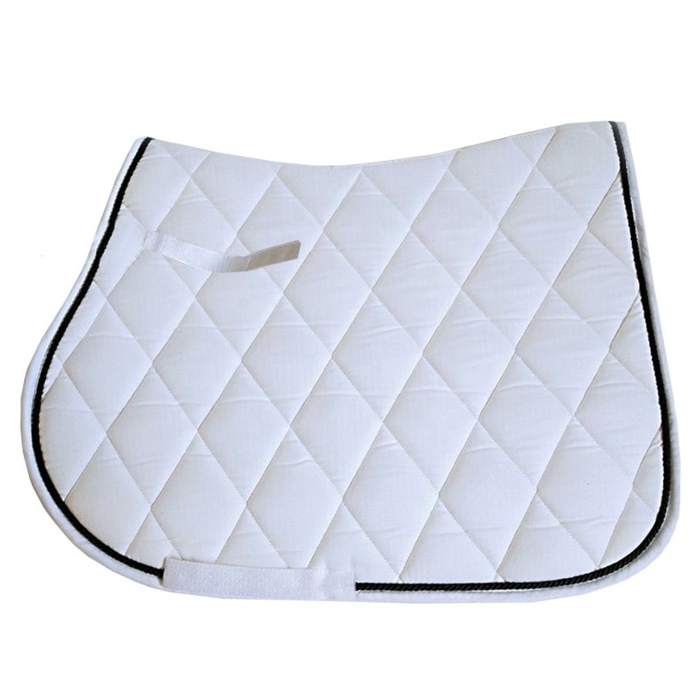 White Horse Saddle Pad Equine Dressage Horse Bridle Rugs White Equestrian High Quality Custom Made Design