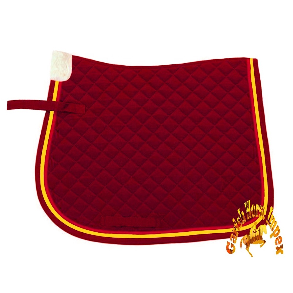 Dressage Saddle pad Customized Horse Saddle Pad Equine Blanket Wholesales OEM Made Cotton Satin Shiny Glitter Pad