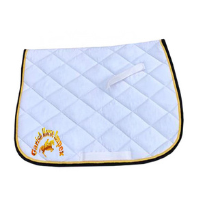 White Horse Saddle Pad Equine Dressage Horse Bridle Rugs White Equestrian High Quality Custom Made Design