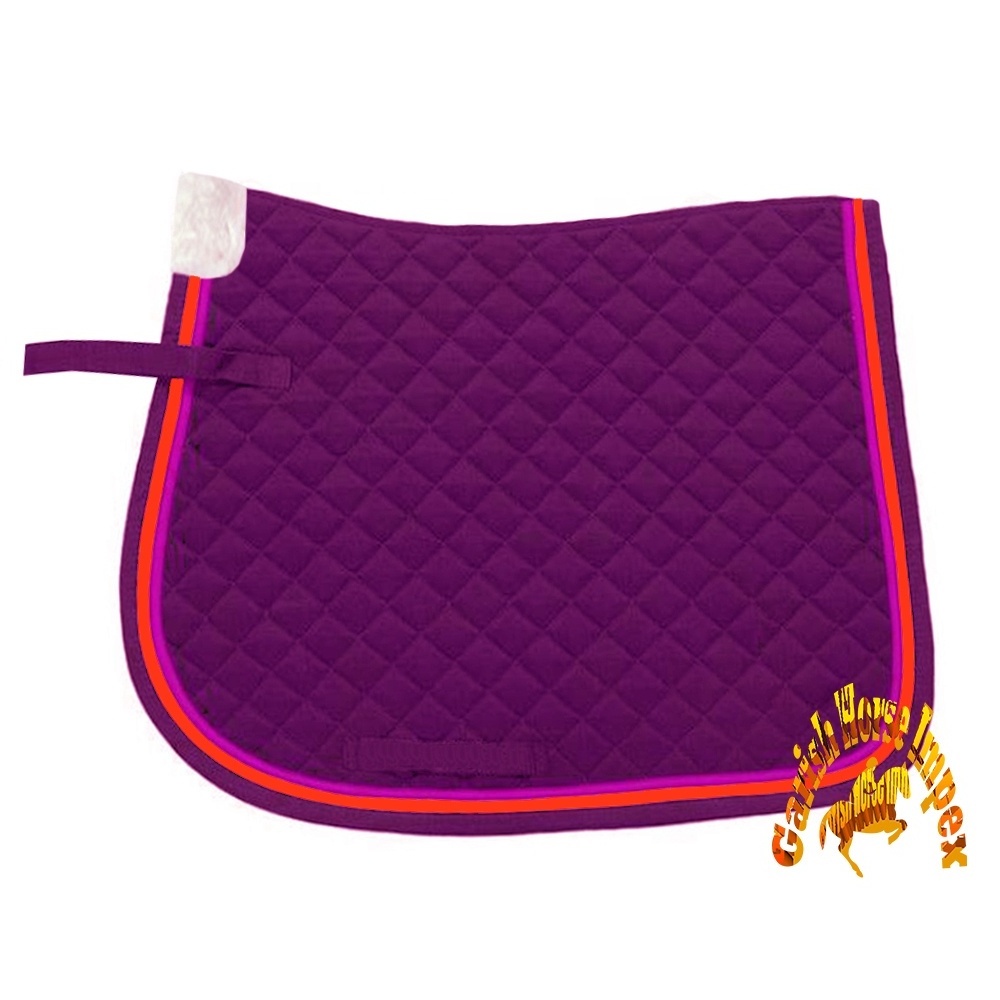 Dressage Saddle pad Customized Horse Saddle Pad Equine Blanket Wholesales OEM Made Cotton Satin Shiny Glitter Pad