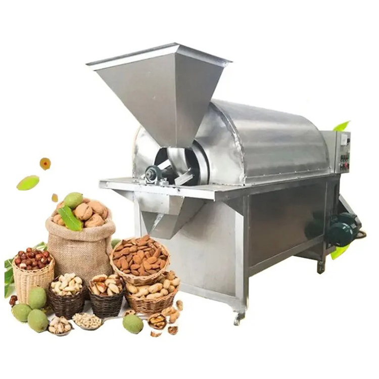 High Capacity Industrial Coffee Bean Peanut Roaster Machine / Corn Peanut Roasting Machine