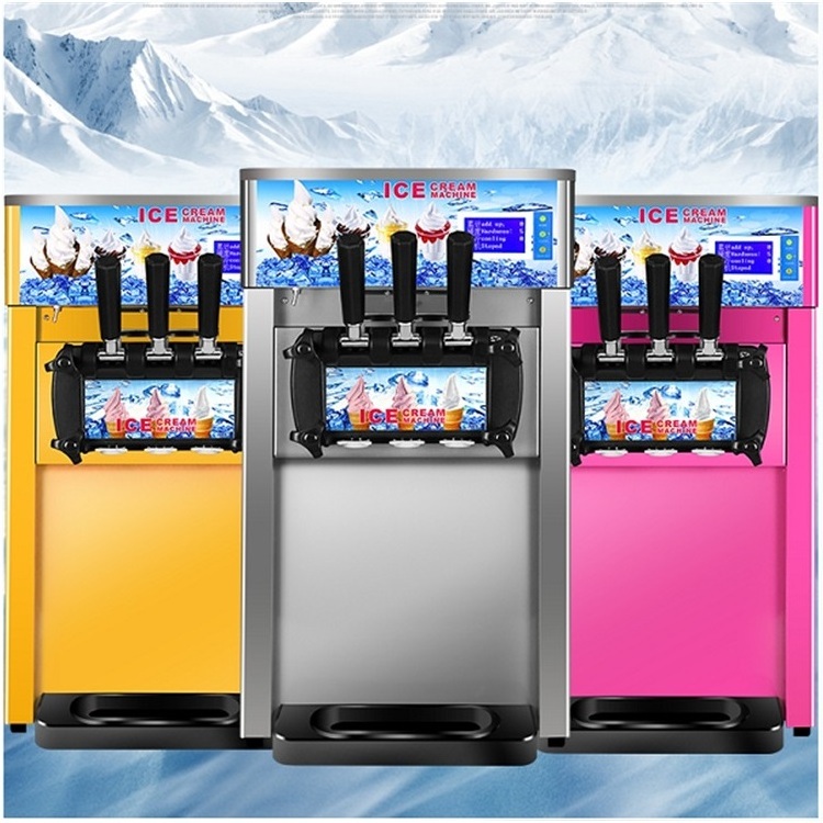 Automatic Commercial Icecream Making Vending Maker / Soft Serve Ice Cream Machine