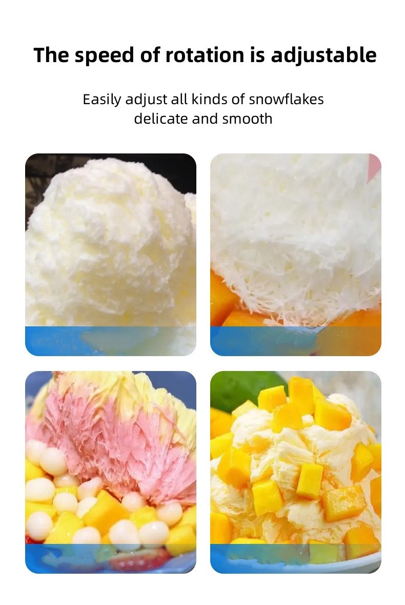 Electric Bingsu Machines/ Ice Snow Shaving Machine Flake Shaved Ice Machine/ Snowflake Ice Making Machine