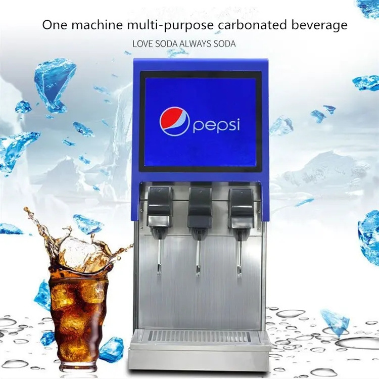 Commercial Electric Soda Fountain Beverage Cabonator Dispenser Machine, Cold Beverage Soda Cola Machine