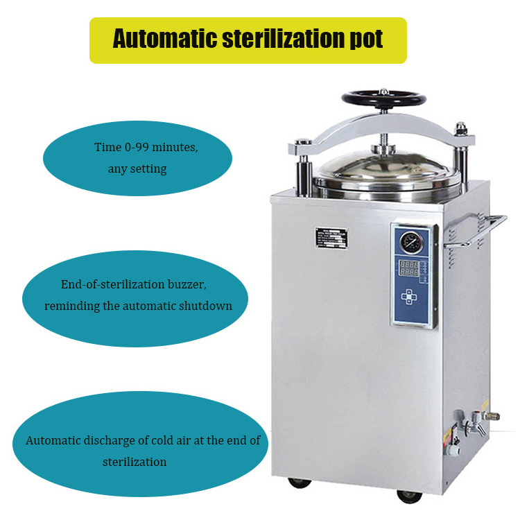 Commercial Portable Vertical High Pressure Autoclave/ Food Sterilizer/Dry Heat Sterilizer  Sterilizers