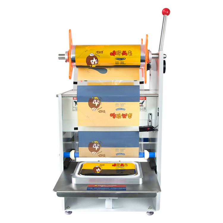 Manual Hand Press Food Box Plastic Bowl Cup Tray Film Sealer Machine/ Food Container Tray Sealer