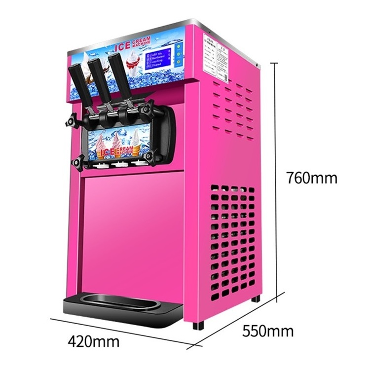 Automatic Commercial Icecream Making Vending Maker / Soft Serve Ice Cream Machine