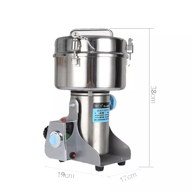 Electric Stainless Steel Ginger Spices Dry Pepper Chili Grinding Machine / Dry Food Powder Grinder Mill