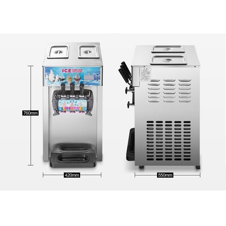 Automatic Commercial Icecream Making Vending Maker / Soft Serve Ice Cream Machine