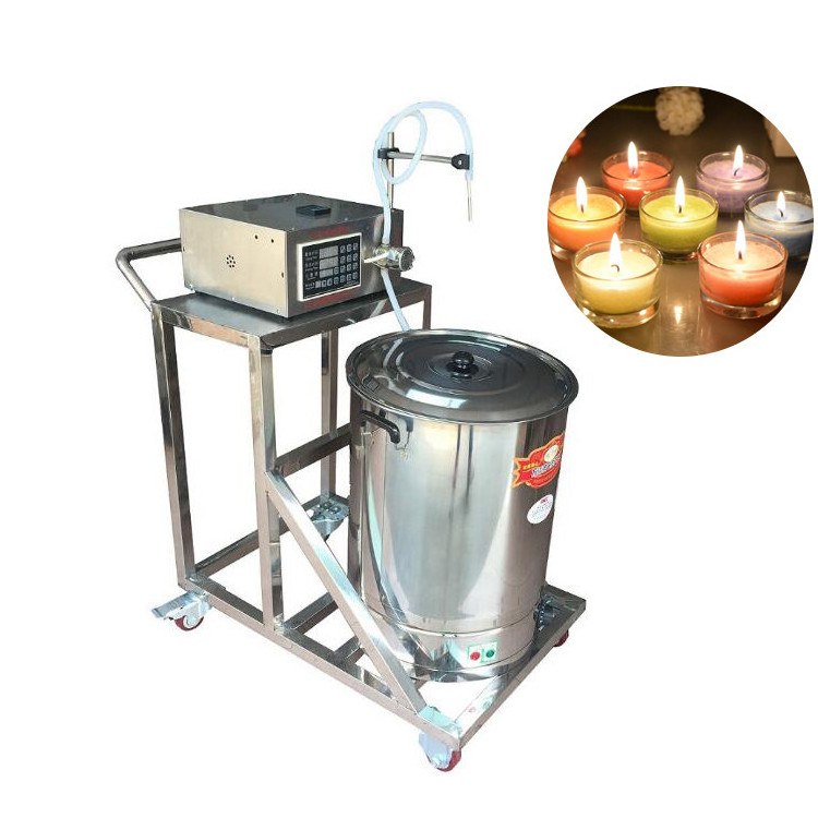 Newest arrival Mobile electric wax melting and filling machine candle making machine