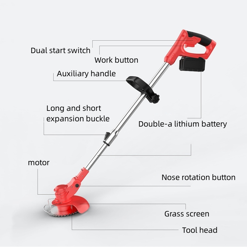 High Quality Weed Cutter Machine Agricultural Hand Mini Weeding Machine Battery  Brush Cutter Grass Trimmer Weeding Machine