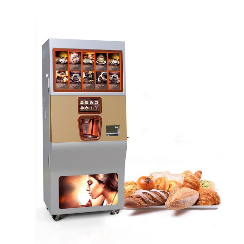 Automatic Self Service Fresh Ground Coffee Vending Machine Drink Vending Machine Price