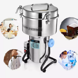 Electric Stainless Steel Ginger Spices Dry Pepper Chili Grinding Machine / Dry Food Powder Grinder Mill