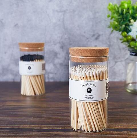 wholesale factory safety colorful wood long matches for candle lighting