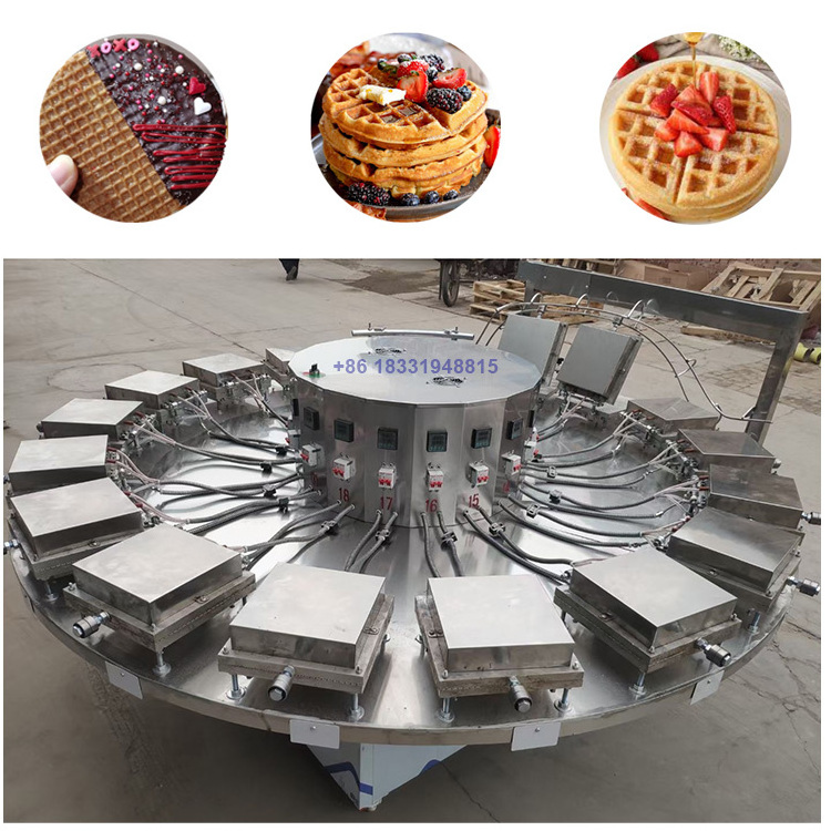 Automatic Continuous Cracker Cookie Biscuit Machine/Belgian Waffle/Stroopwafel machine