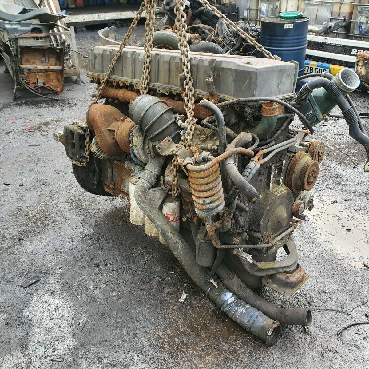 6 cylinder 380hp 420hp D12 engine used diesel engine assembly for VO LVO engine