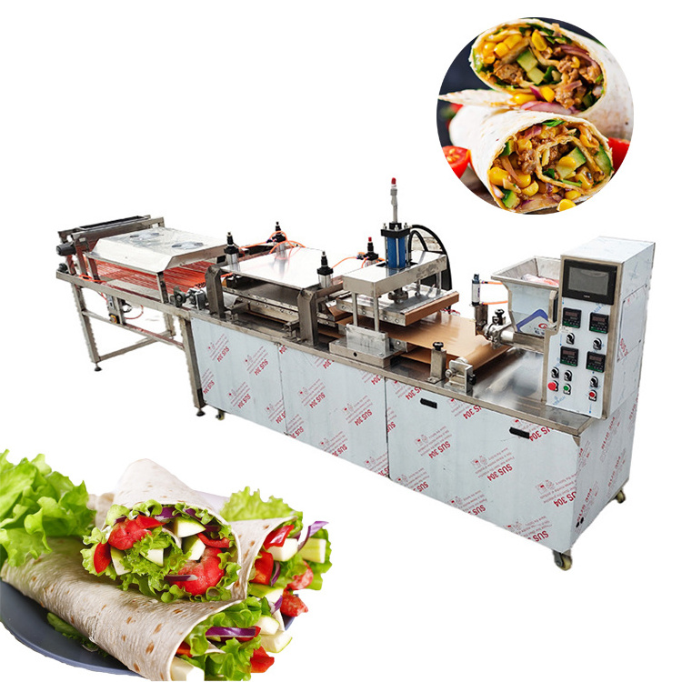 Fully Automatic Tortilla Making Machine Factory Price lavash  bread making machine /taco shell making machine