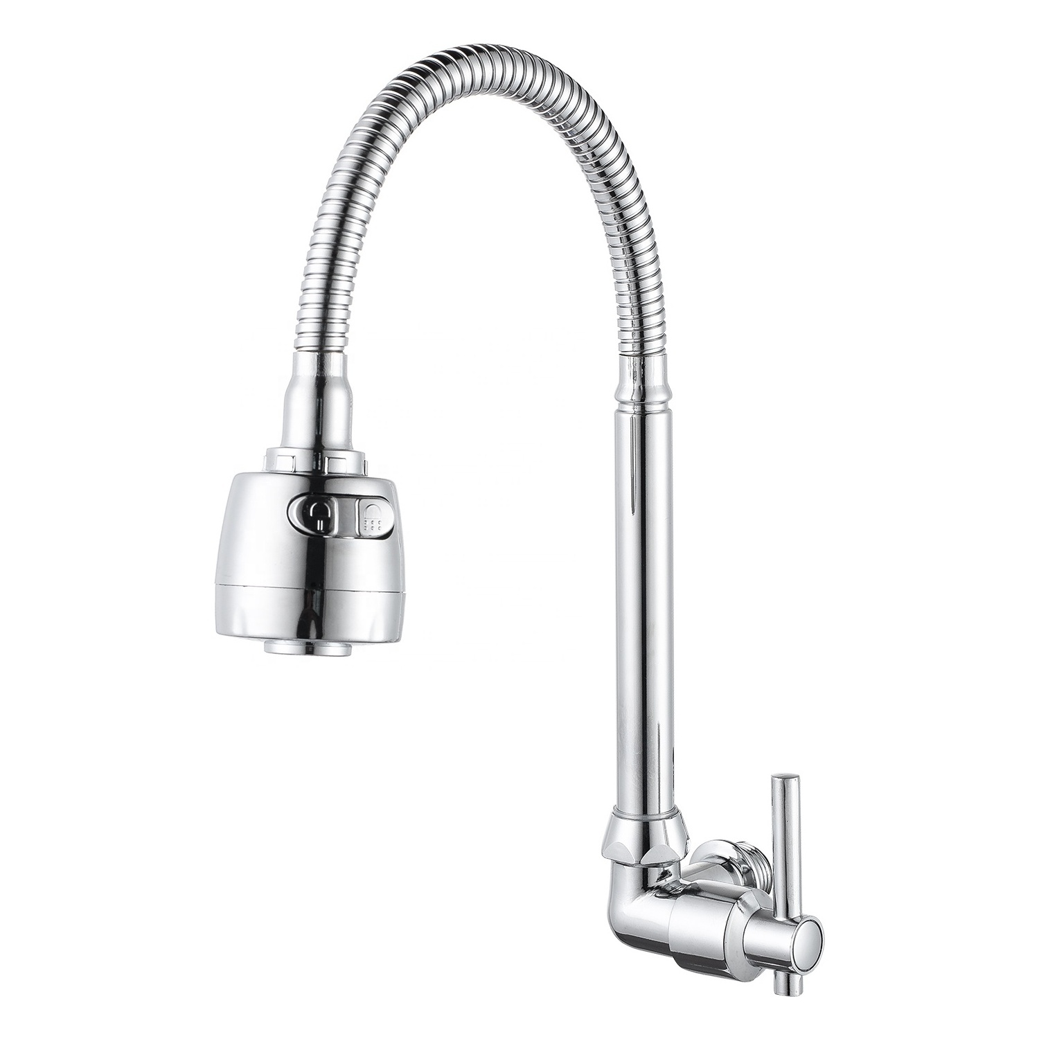 TB-6042 Tengbo In-wall single cold water faucet zinc alloy chrome plated faucet household kitchen universal faucet