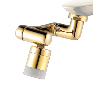 brass universal 1080 swivel extension degree swivel robotic arm rotation basin rotary bathroom showerhead faucet mechanical