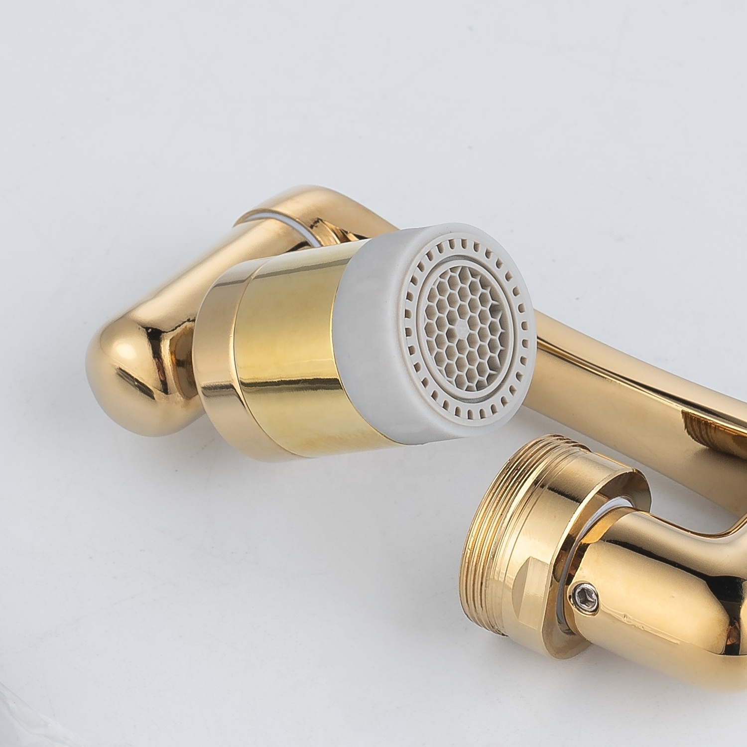 brass universal 1080 swivel extension degree swivel robotic arm rotation basin rotary bathroom showerhead faucet mechanical