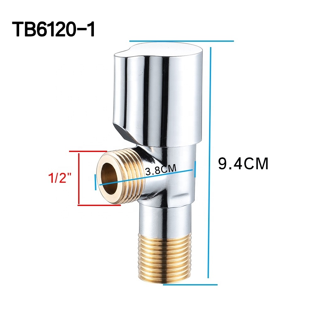 TB6120 Series toilet kitchen water tap faucet bathroom accessories brass 1/2 angle valves