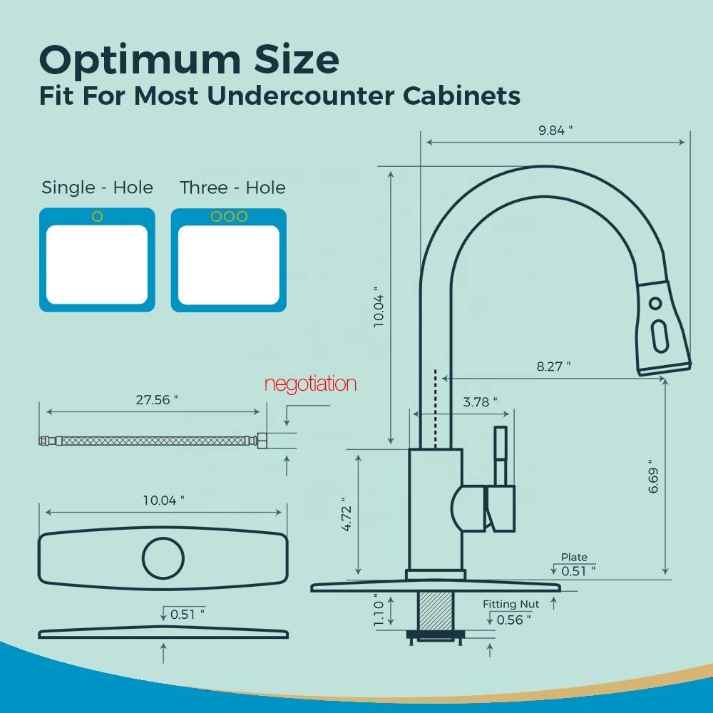 SS6011-Tengbo torneira cozinha  stainless steel cold water sink faucet for pull out kitchen faucet taps sink tap