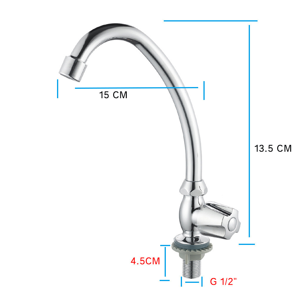 TB-1301 Tengbo Cold Water cold single Handle kitchen faucet Zinc Body Zinc Handle Kitchen Faucet