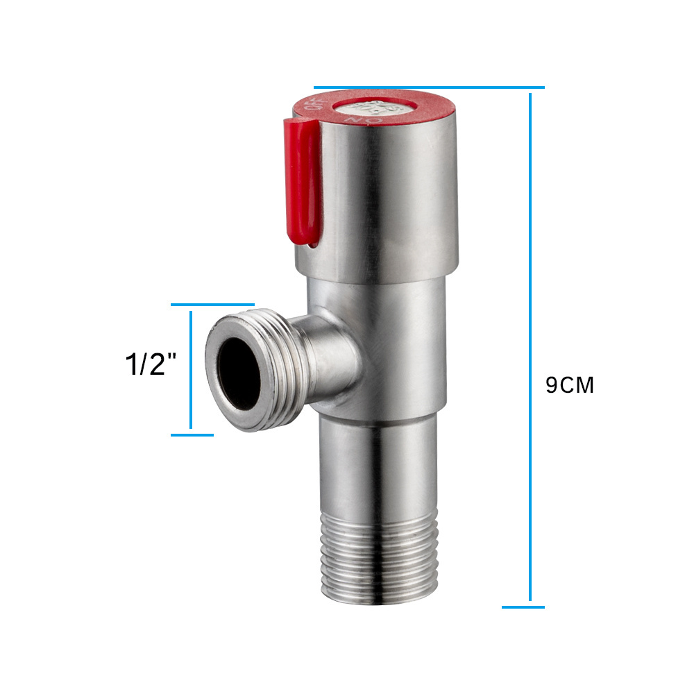 TB-1513 stainless steel toilet angle valve faucet